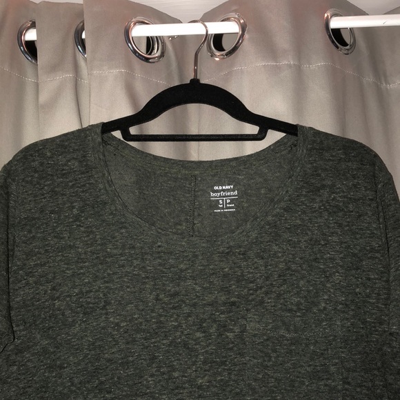 Army green heather linen shirt - Picture 1 of 4